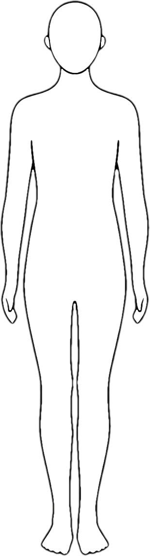 Schematische Koerperdarstellung